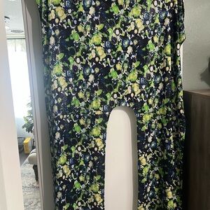 Chico’s floral sequined Cover with Green and Blue Pattern